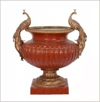 Klassieke vaas Rood - Vaas - Porselein - 48,8 cm hoog