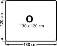 Stoelmat Vloermat voor zachte vloeren Rechthoek 130x120 cm.