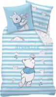 Disney Winnie the Pooh Butterfly - Dekbedovertrek - Eenpersoons - 140 x 200 cm - Blauw