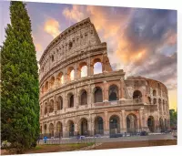 Flavisch Amfitheater bekend als Colosseum in Rome - Foto op Plexiglas - 60 x 40 cm