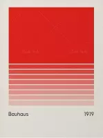 Bauhaus 1919 A Cult Poster - 13x18cm Canvas - Multi-color