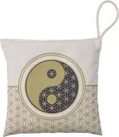 Goebel - Lotus | Kruiden kussen Yin Yang Wit | Lavendel - 14cm