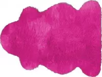 Schapenvacht | Fuschia|Roze schapenvacht 100x68 cm