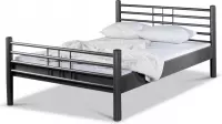 Bed Box Wonen - Lea metalen bed - Antraciet - 90x210