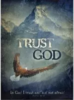 Wandbord A3 trust God - Bijbel - Christelijk - Majestic Ally - 1 stuk