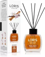 LORIS - Parfum - Geurstokjes - Huisgeur - Huisparfum - Cinnamon & Vanilla - 120ml - BSE