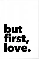 JUNIQE - Poster first love -30x45 /Zwart