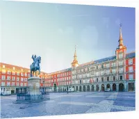 Casa de la Panadería op het Plaza Mayor in Madrid - Foto op Plexiglas - 60 x 40 cm