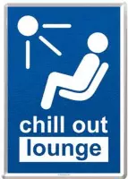Metal card chill out lounge -10x14cm-