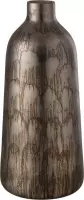 J-Line Vaas Jari Hoog Rond Glas Grijs/Blauw