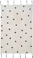 Nattiot - Numi Black Vloerkleed/Tapijt Voor Kinderkamer - Afmetingen 100 x 150 cm