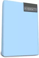 Dormisette Mako Jersey Topdek hoeslakens 180 x 200 cm blue