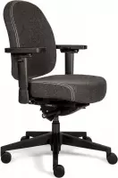 OVVIS High-end Bureaustoel Vivien Compact - Stof Rugleuning - Verkrijgbaar in 3 kleuren grijs