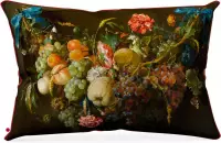 Wolff Blitz Interior - Sierkussen - 65 x 45 cm - Artistiek design - Krans van fruit en bloemen - Jan Davidsz. de Heem