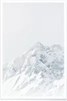 JUNIQE - Poster White Mountain 2 -30x45 /Grijs & Wit