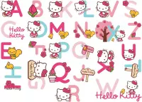 Hello Kitty Alfabet Stickers (17,5x33,5 cm)
