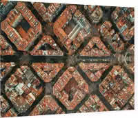 De achtkantige patronen van stedelijk Barcelona - Foto op Plexiglas - 90 x 60 cm