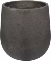 Pot Casual Black L ronde grote bloempot 50x55 cm zwart