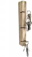 Houten sleutelhanger-staand sleutelrek van hout-sleutelhouder voor max 9 sleutels-sleutelhouder-moderne sleutelrekje