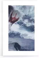 Walljar - Ocean Waves - Muurdecoratie - Poster