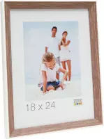 Deknudt Frames fotolijst S46CH3 - beige met wit randje - foto 10x20 cm