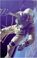 Astronaut Gemini 4 first in outer space (ruimtevaart) - Foto op Forex - 40 x 60 cm