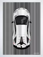 Lamborghini Aventador SVJ op Poster - 50 x 70cm - Auto Poster Kinderkamer / Slaapkamer / Kantoor