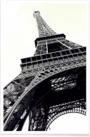 JUNIQE - Poster Tour Eiffel -13x18 /Grijs & Wit