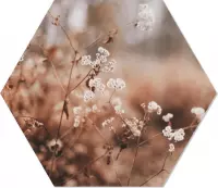 Muurhexagon cosy flower Dibond - Aanbevolen / 24 x 20 cm