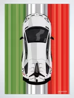 Lamborghini Aventador SVJ (Italy) op Poster - 50 x 70cm - Auto Poster Kinderkamer / Slaapkamer / Kantoor