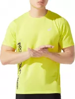 Asics Asics SMSB Sportshirt - Maat L  - Mannen - geel