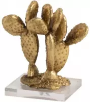 J-Line decoratie cactussen op voet goud s 18.5 x 16 x 12.5