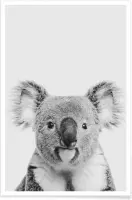 JUNIQE - Poster Koala Classic -40x60 /Wit & Zwart