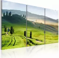 Schilderij - Toscaans landschap , 3 luik