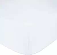 Het Ultieme Zachte Hoeslaken- Jersey -Stretch -100% Katoen-2Persoons-Lits-Jumeaux- 180x200x30cm-Wit