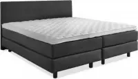 Beddenleeuw Boxspring Bed Mila - 120x210 - Incl. Hoofdbord + Matras - Antraciet