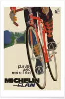 JUNIQE - Poster bike7 -30x45 /Oranje & Rood