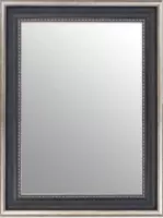 Zwart Zilveren Spiegel Chique 52x72 cm – Pria – Chique Brocante Spiegel – Muur Spiegel – Spiegel Zilver – Perfecthomeshop