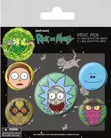 Rick and Morty Heads - Badge Pack