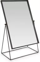 vtwonen - Rechthoekige Spiegel - Tafelspiegel - Zwart - 33x53cm