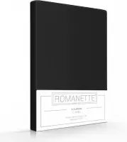 2-PACK: Romanette Kussenslopen - 60x70 cm – Zwart