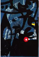Joan Miro Abstract Watercolor Poster 10 - 20x25cm Canvas - Multi-color