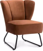 Icon Living - Fauteuil Liverpool - Velvet Copper