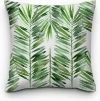 Sierkussen - Palm Leaves - Multicolor - 45 Cm X 45 Cm