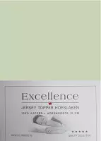 Excellence Jersey Topper Hoeslaken - Eenpersoons - 80/90x200/210 cm - Sand