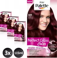 Poly Palette Perfect Gloss 389 Robyn Haarverf - 3 stuks - Voordeelverpakking