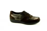 Solidus -Dames -  bruin donker - sneakers  - maat 36