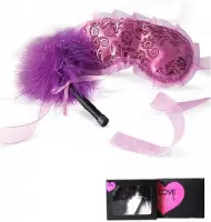 Secret Play Purple Blindfold and Duster