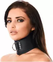 Rimba Bondage Play Posture collar met ring en hangslot M/L