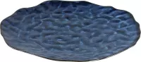 PTMD Onderbord Coutler Blue keramiek rond L